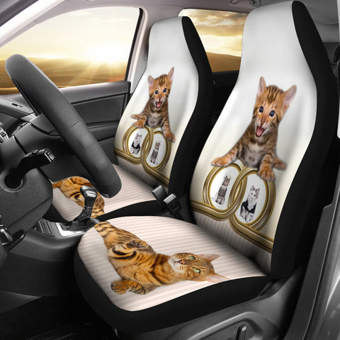 Bengal cat Print Car Seat Covers