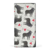 Schipperke Dog Patterns Print Women's Leather Wallet