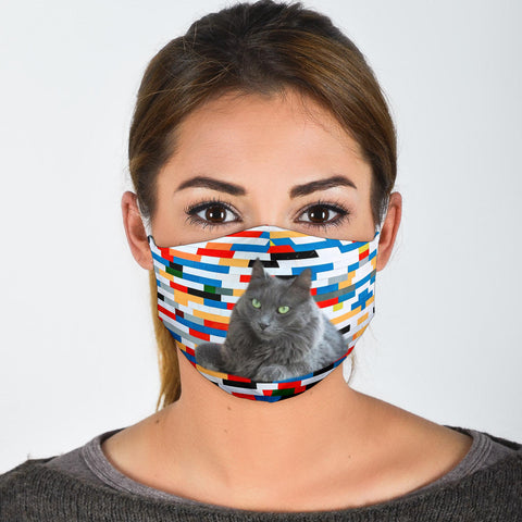 Nebelung Cat Print Face Mask