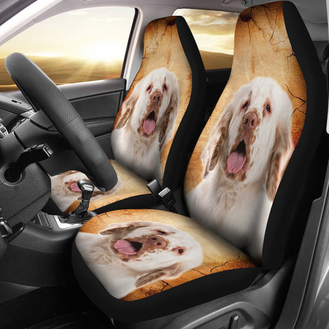 Clumber Spaniel Print Car Seat Covers