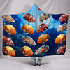 Oscar Fish Print Hooded Blanket