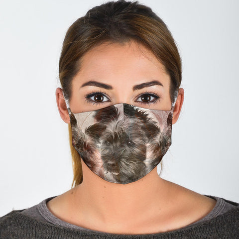 Lovely Cairn Terrier Print Face Mask