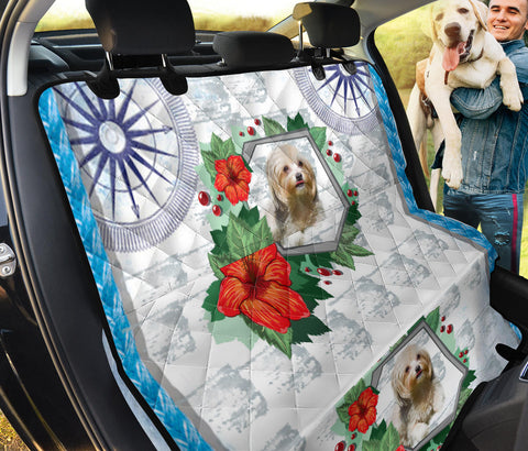 Havanese Dog Floral Print Pet Seat Covers