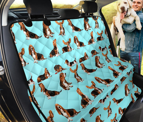 Basset Hound Dog Pattern Print Pet Seat covers