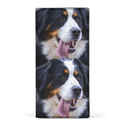 Bernese Mountain Dog Print Women's Leather Wallet