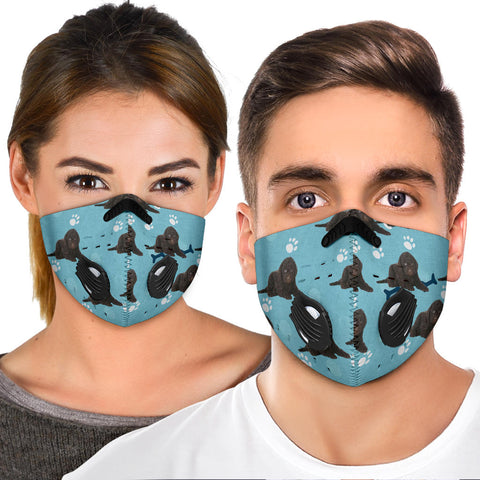 Barbet Dog Print Premium Face Mask