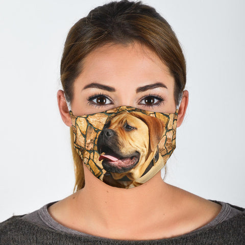 Bullmastiff Print Face Mask