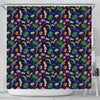 Lovely Parrot Floral Print Shower Curtains
