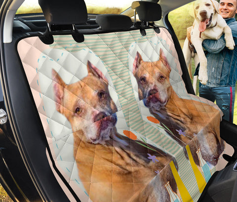 Cute American Pit Bull Terrier Print Pet Seat Covers