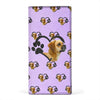 Puggle Dog paws patterns  Print Women's Leather Wallet