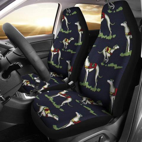 Whippet Dog Patterns Print Car Seat Covers