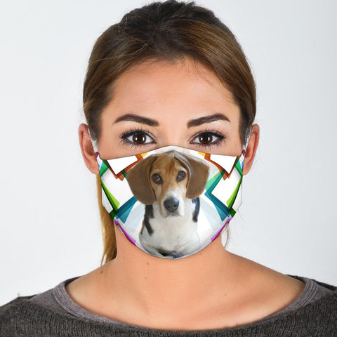 Cute Beagle Dog Print Face Mask