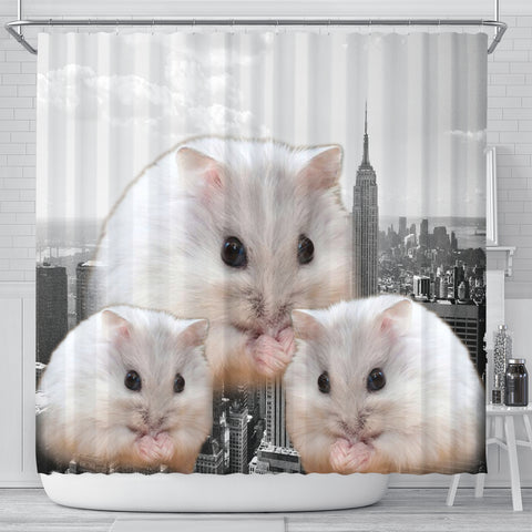 Amazing Chinese Hamster Print Shower Curtains