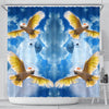 Salmon Crested Cockatoo Print Shower Curtains