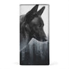 Belgian Malinois Dog On Black Print Women's Leather Wallet