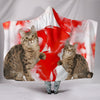 Lovely American Bobtail Cat Hooded Blanket