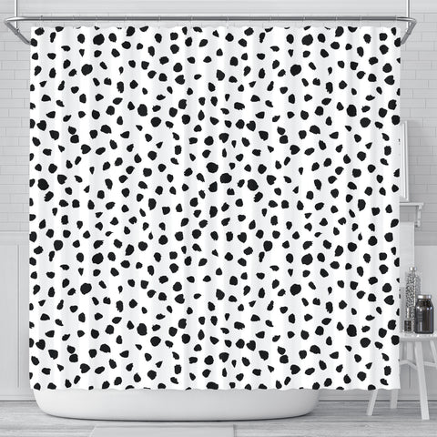 Dalmatian Dog Skin Print Shower Curtains