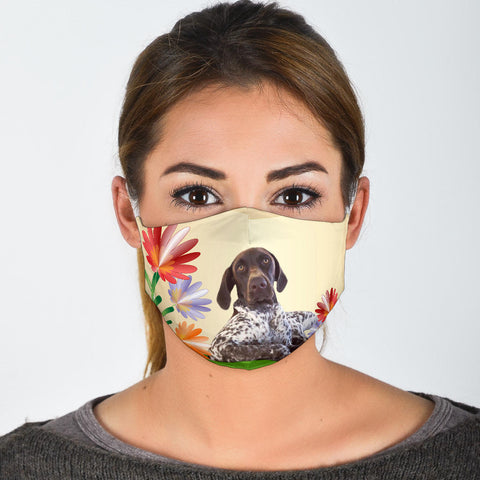 English Pointer Dog Print Face Mask