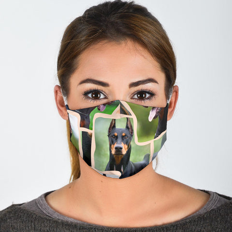 Doberman Pinscher Print Face Mask