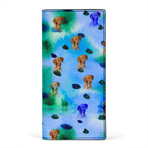 Vizsla Dog Print Women's Leather Wallet