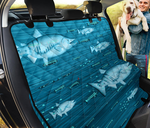 Chum Salmon Fish Print Pet Seat Covers