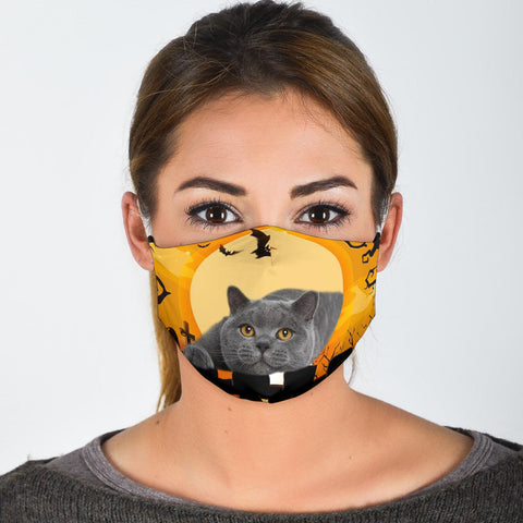 British Shorthair Cat Print Face Mask