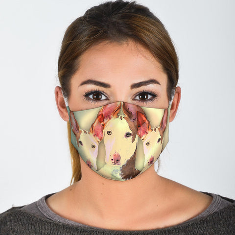 Cute Ibizan Hound Print Face Mask