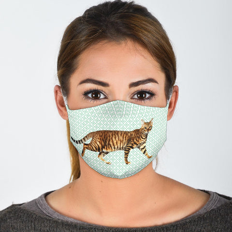Amazing Toyger Cat Print Face Mask