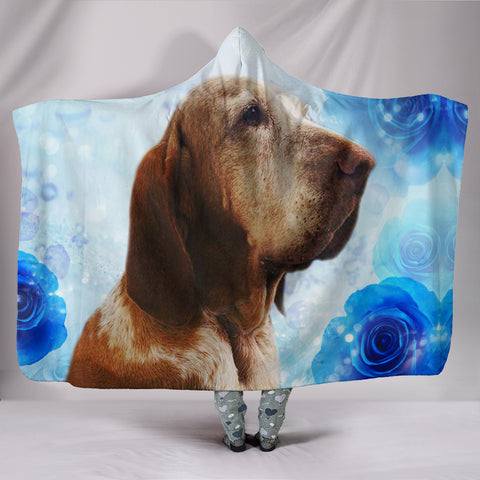 Bracco Italiano Dog Print Hooded Blanket