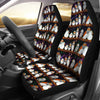 Zebra Finch Bird Pattern Print Car Seat Covers