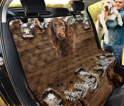 American Water Spaniel Print Pet Seat Covers