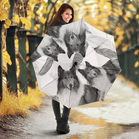Rough Collie Print Umbrellas- Limited Edition