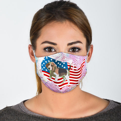 Beagle Dog US Print Face Mask