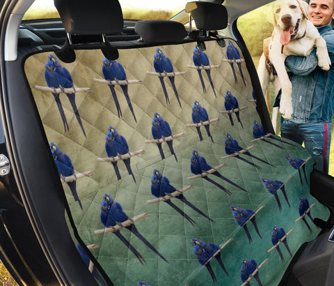 Hyacinth Macaw Patterns Print Pet Seat Covers