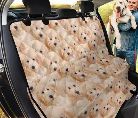 Golden Retriever Print Pet Seat Covers