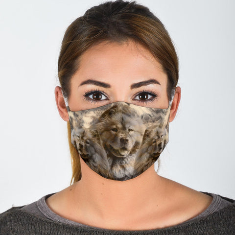 Lovely Chow Chow Print Face Mask