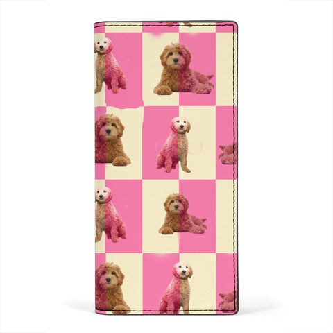 Goldendoodle Dog Print Women's Leather Wallet