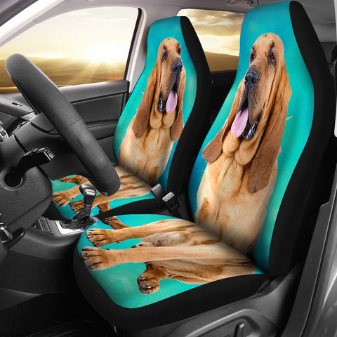 Bloodhound Dog Print Car Seat Covers