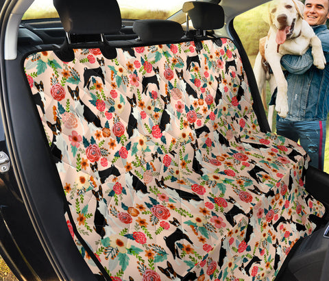 Basenji Dog Floral Print Pet Seat Covers