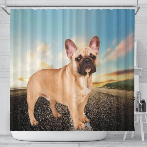 Cute French Bulldog Print Shower Curtains