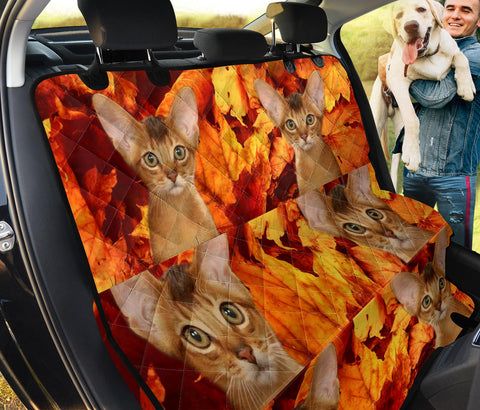 Lovely Abyssinian Cat Print Pet Seat Covers