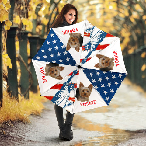 Cute Yorkie Dog Print Umbrellas