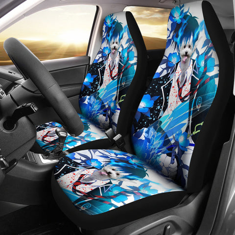 Amazing Bichon Frise Print Car Seat Covers
