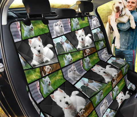 West Highland White Terrier (Westie) Collage Print Pet Seat Covers