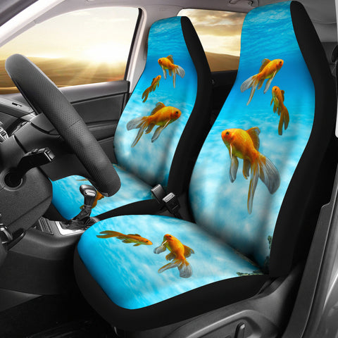 Comet Fish Print Car Seat Covers