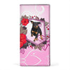 Cute Rottweiler Dog Print Women's Leather Wallet