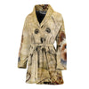 Yorkshire Terrier Print Women's Bath Robe