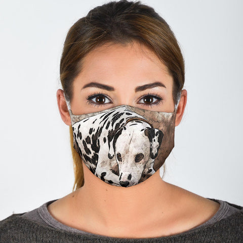 Dalmatian Print Face Mask