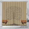 Gelbvieh Cattle (Cow) Print Shower Curtain