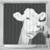 Brown Swiss cattle (Cow) Print Shower Curtain